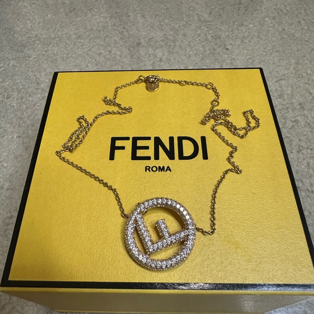 FENDI NECKLACE F IS FOR FENDI NEW IN BOX